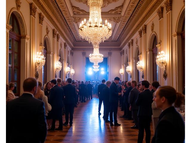 Événement d'entreprise dans un palais